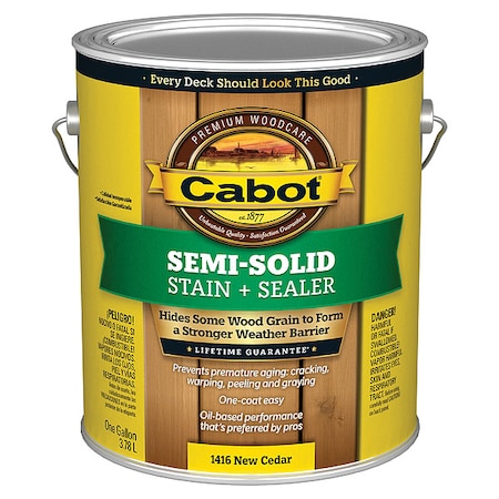 Semi Solid DeckStainNew Cedar, Flat, 1gal MPN:140.0001416.007
