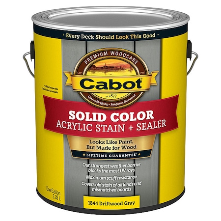 Solid StainDriftwood GrayLow Lustre, 1gal MPN:140.0001844.007