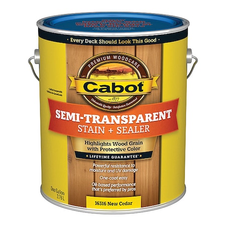 Semi-Transparent Stain + Sealer Low VOC MPN:140.0016316.007
