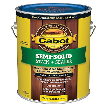 Stain, Mission Brown, Semi-Solid Flat, 1gal MPN:140.0017434.007