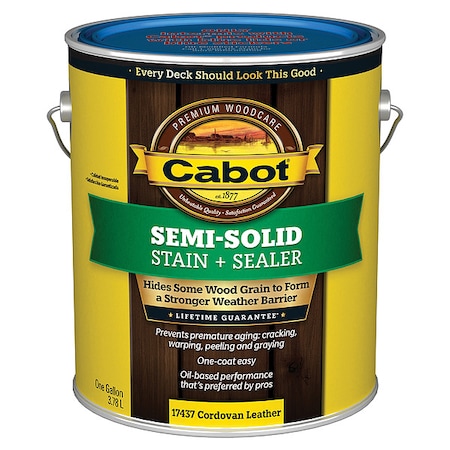 Stain, Cordovan Brown, SemiSolid Flat, 1gal MPN:140.0017437.007