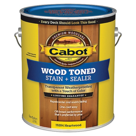 Exterior Stain, Heartwood, Toned Flat, 1gal MPN:140.0019204.007