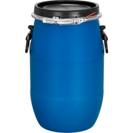 Jescraft Open Head Plastic Drum 16 Gallon Capacity Blue BC-16OHD