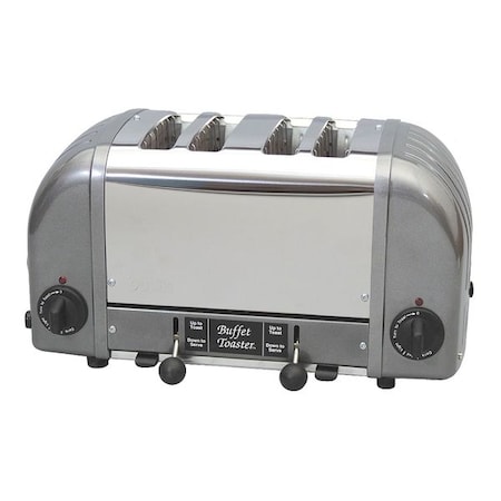 15 1/2 in 4 Slot Gray Buffet Toaster MPN:CBF-4M