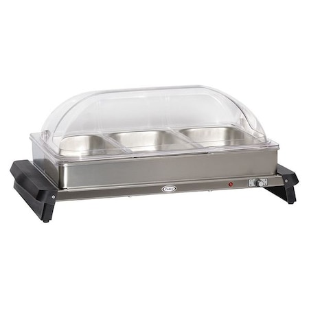 Buffet Server, w/ Rolltop Lids, 3 Pans MPN:WTBS-3RT