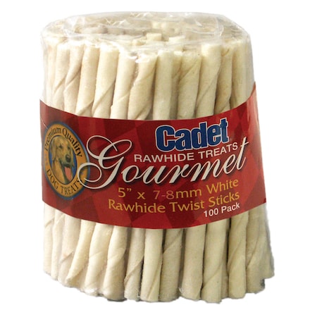 Rawhide Twist Sticks 5 inches 100Pcs MPN:C00216