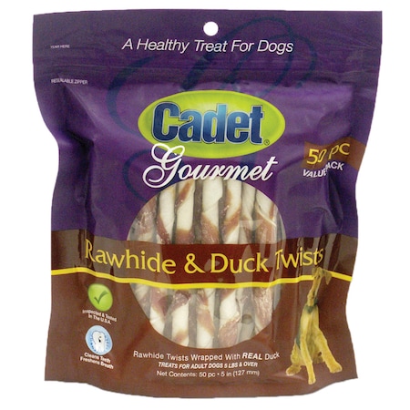 Prem Gourmet Rawhide/Duck Twists Treats MPN:C07222