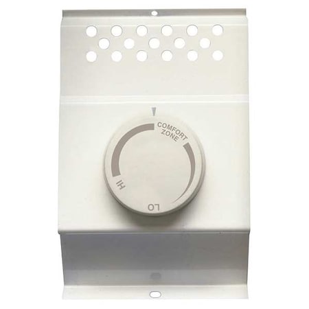 Electric Baseboard Heater Thermostat, 1 Poles, White, 120/208/240V, 22 A, 40-85 Degrees F MPN:BTF1W