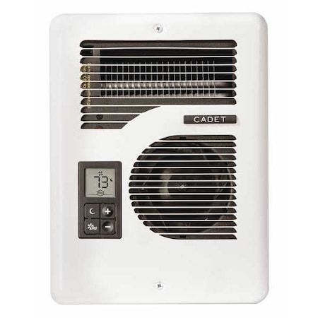 Recessed Electric Wall-Mount Heater, Recessed, 1000/1500/1600W W, 120/208/240V AC, White MPN:CEC163TW