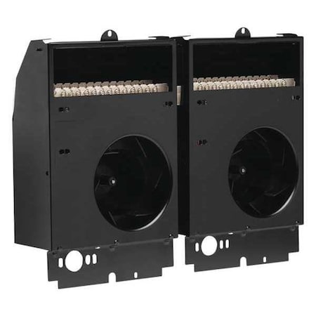 Recessed Electric Wall-Mount Heater, Recessed or Surface, 4000/3000W W, 240/208V AC, Black MPN:CST402