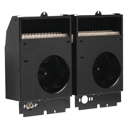 Recessed Electric Wall-Mount Heater, Recessed or Surface, 4000/3000W W, 240/208V AC, Black MPN:CST402T