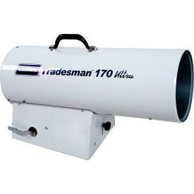 L.B. White® Portable Forced Air Gas Heater W/ Self Diagnostic Light 120V 170000 BTU Tradesman 170N Ultra