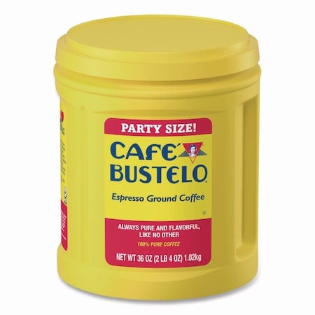 Coffee, Espresso, Can, Caffeinated, Espresso Ground, 36 oz MPN:7447100055
