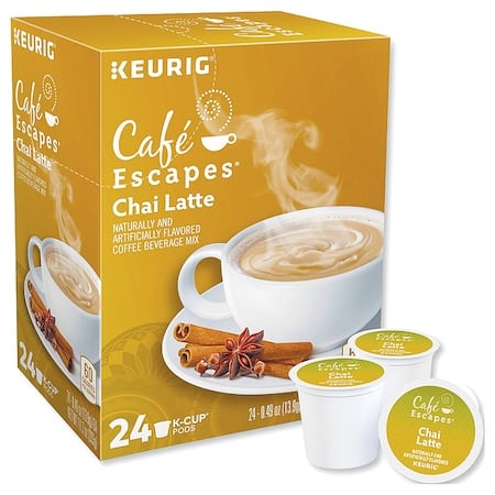 Tea, Chai Latte, Pod, Caffeinated, Ground, 2.94 lb, 96 PK MPN:6805