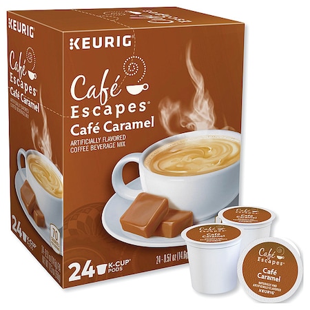 Coffee, Caramel, Pod, Caffeinated, Ground, 12.24 oz, 24 PK MPN:6813