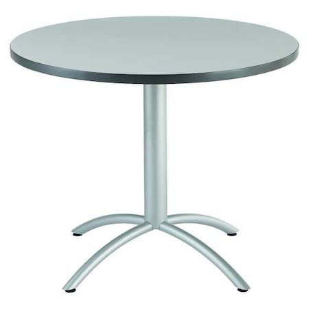 Round Cafe/Breakroom Table, Gray - 42