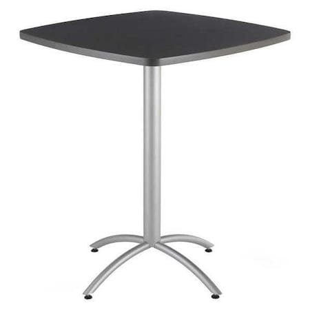 Square Cafe/Breakroom Table, Graphite Granite - 42
