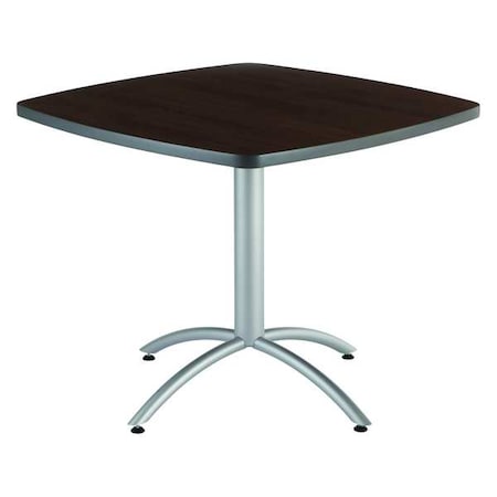Square Cafe/Breakroom Table, Walnut - 42