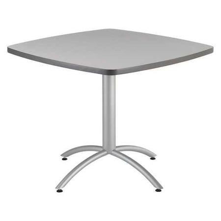 Square Cafe/Breakroom Table, Gray - 42