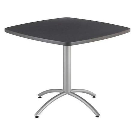 Square Cafe/Breakroom Table, Graphite Granite - 42