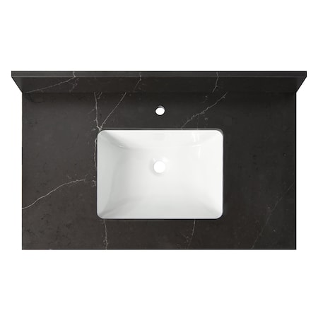 Vanity Top w/Ceramic Basin, 37 x 22 in MPN:CAVT37BB