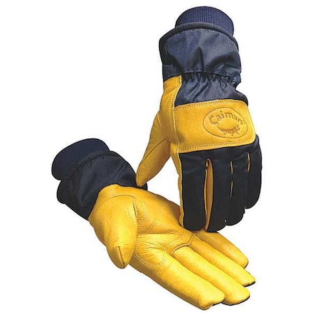 Cold Protection Gloves, Pigskin Leather Palm, Heatrac Lining, Blue, S ( 7 ) MPN:1354-3