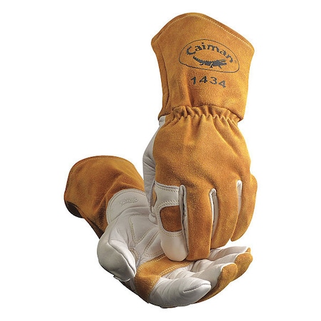 1434 Welding Gloves, Gauntlet Cuff, Reinforced Thumb, Premium Cowhide, XL, 1 PR MPN:1434-6