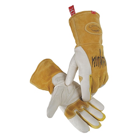 1810 Welding Gloves, Gauntlet Cuff, Keystone Thumb, Premium Cowhide, 2XL, 1 PR MPN:1810-7