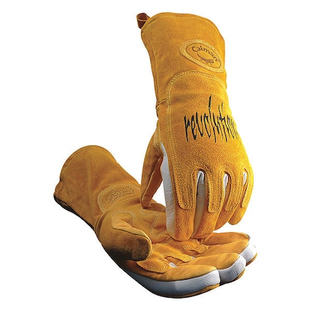 1812 Welding Gloves, Gauntlet Cuff, Wing Thumb, Premium Pigskin, XL, 1 PR MPN:1812-6
