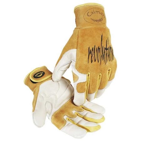 1828 Welding Gloves, Hook-and-Loop Cuff, Wing Thumb, Premium Cowhide, XL, 1 PR MPN:1828-6