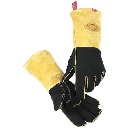 1852 Welding Gloves, Gauntlet Cuff, Wing Thumb, Premium Deerskin, L, 1 PR MPN:1852-5