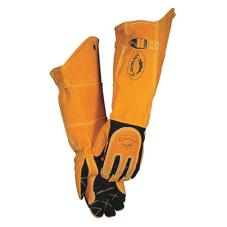 1878 Welding Gloves, Extended Gauntlet Cuff, Wing Thumb, Premium Deerskin, XL, 1 PR MPN:1878-6