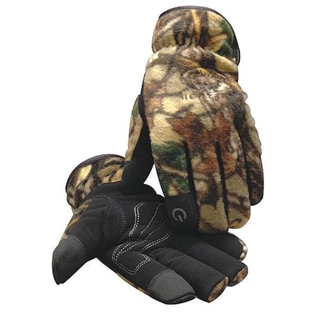 Cold Protection Gloves, Synthetic Leather Palm, Heatrac Lining, Camouflage, XS ( 6 ) MPN:2394-2