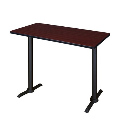 Cain Cafe Training Tables, 48 W, 24 L, 42 H, Wood, Metal Top MPN:MCTRCT4824MH