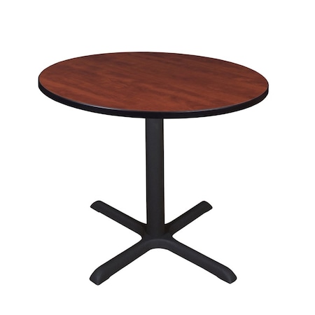 Cain Square & Round Tables, Wood, Metal Top, Cherry MPN:TB42RNDCH