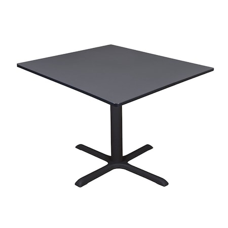 Square Tables > Breakroom Tables > Cain Square & Round Tables, Wood, Metal Top, Grey MPN:TB4848GY