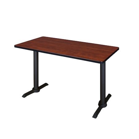 Cain Training Tables, 42 W, 24 L, 29 H, Wood, Metal Top, Cherry MPN:MTRCT4224CH
