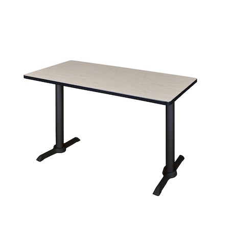 Cain Training Tables, 42 W, 24 L, 29 H, Wood, Metal Top, Maple MPN:MTRCT4224PL