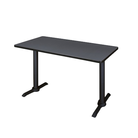 Cain Training Tables, 48 W, 24 L, 29 H, Wood, Metal Top, Grey MPN:MTRCT4824GY