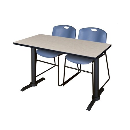 Rectangle Tables > Training Tables > Cain Training Table & Chair Sets, 48 W, 24 L, 29 H, Maple MPN:MTRCT4824PL44BE