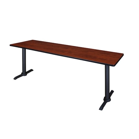 Cain Training Tables, 84 W, 24 L, 29 H, Wood, Metal Top, Cherry MPN:MTRCT8424CH