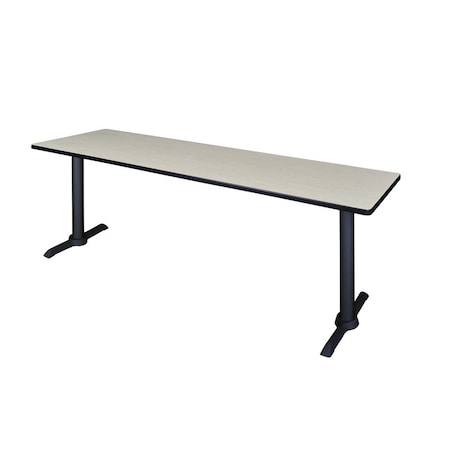 Cain Training Tables, 84 W, 24 L, 29 H, Wood, Metal Top, Maple MPN:MTRCT8424PL
