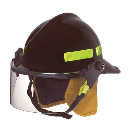 Fire Helmet, Fiberglass, Ratchet, Blue, Fits Hat Size 6-3/8 to 8-3/8, Modern MPN:660CFSC