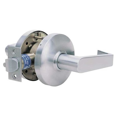 Grade 1 Cylindrical Lock, 30-Passage, GN-Lever, Round Rose, Satin Chrome, 2-3/4 Inch Backset MPN:GN30-26D