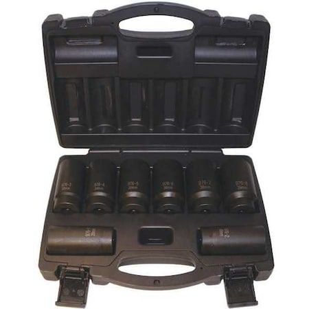 Metric Axle Nut Socket Set, 12Pt, 8 pcs. MPN:976