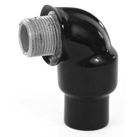 RMC 90 Deg Elbow, 3/4 in, Threaded, Malleable Iron, PVC Coated, Black MPN:PV0700EL296