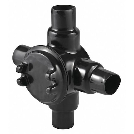 Conduit Box Junction Box, 3/4 in, PVC, PVC Coated, Black MPN:PV0700GUAX26