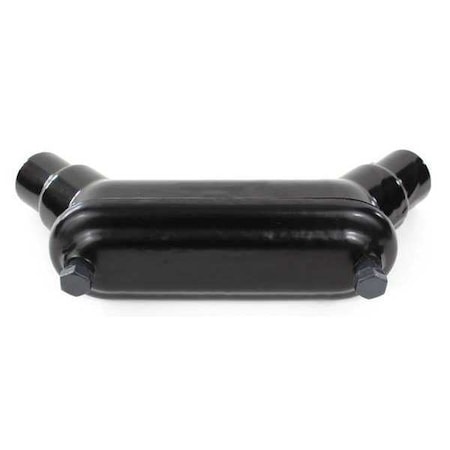 U-Bolt 3-1/2 in Trade Size, PVC Coated, Black MPN:PV3500BUB9