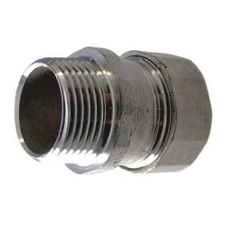 EMT Grounding Connector, 1 in, Compression, 316 Stainless Steel, Polished, Silver MPN:S21000MC00