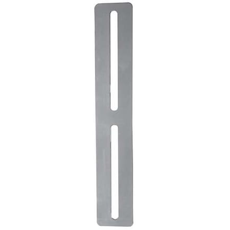 Single Channel Strut, Slotted, 304 Stainless Steel, Polished, 5-1/4 in x 3/8 in Hole Size, Silver MPN:S40030FRBR